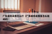 广东麻将自摸怎么打（广东麻将自模是怎么组成的）